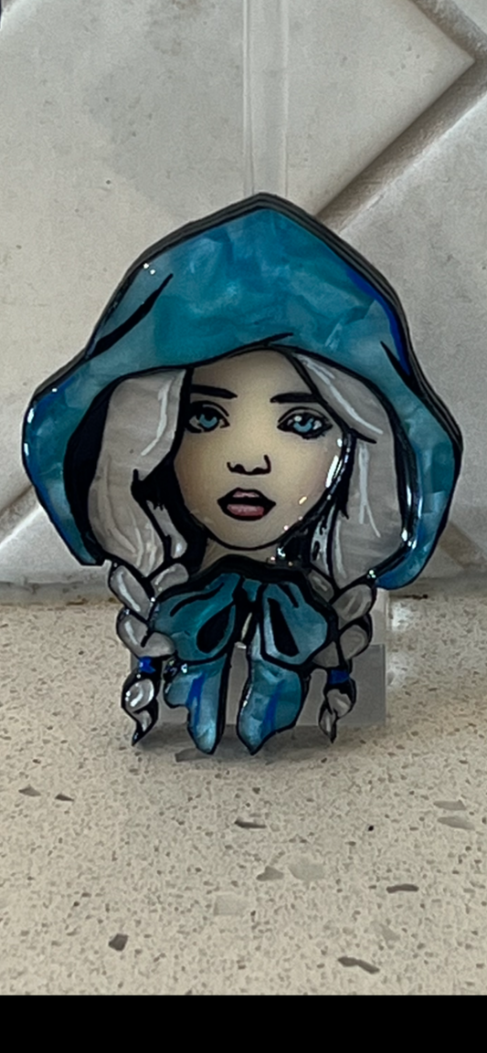 Crystal Blue - Brooch only