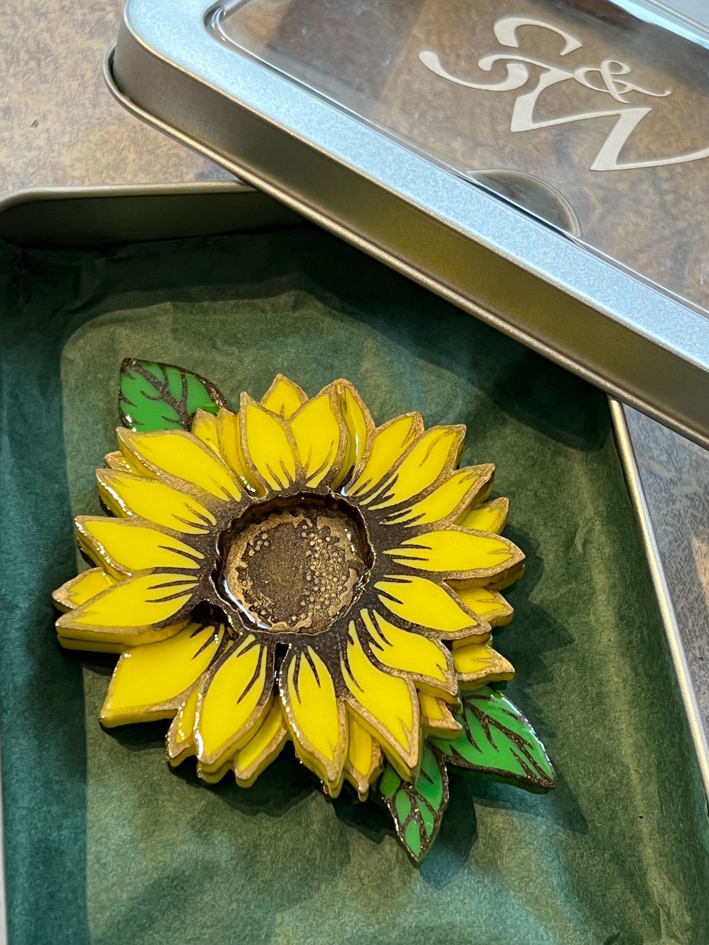 Sunflower - Brooch - new
