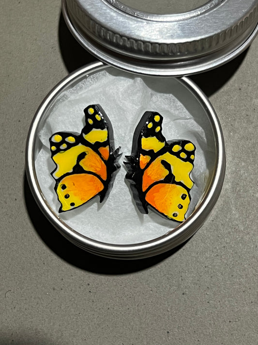 Digger Stud - butterfly earrings