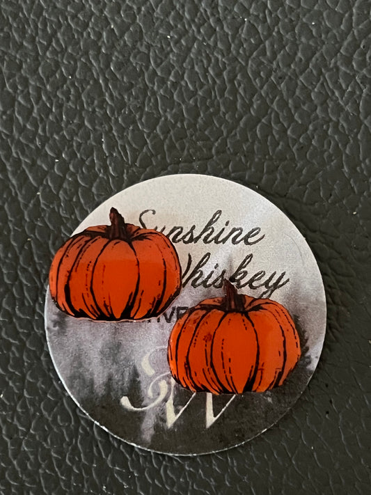 Pumpkin stud earrings new