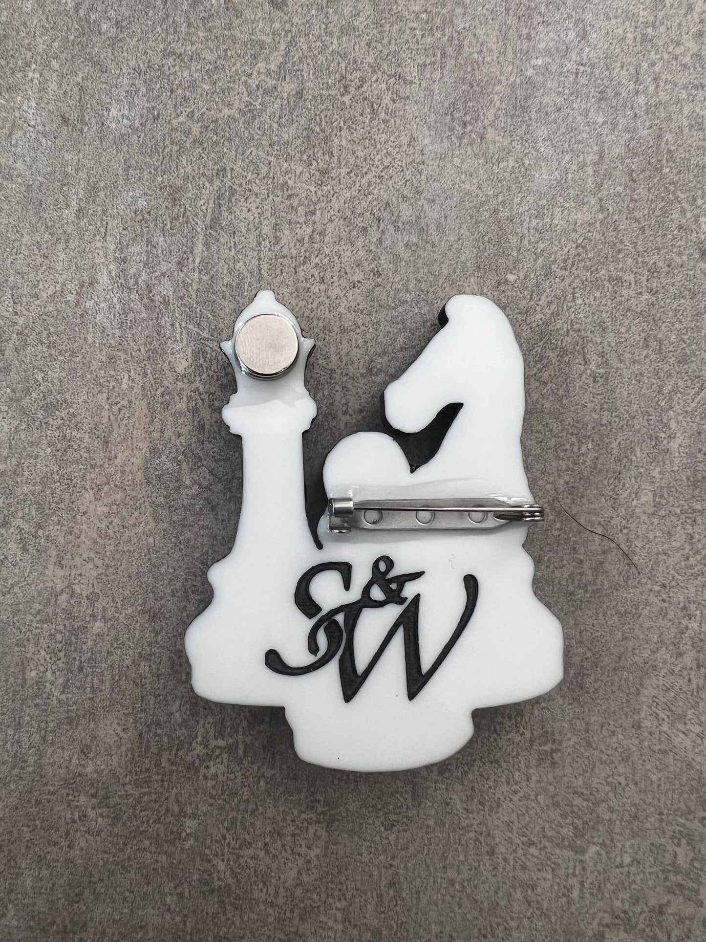 CheckMate - Brooch