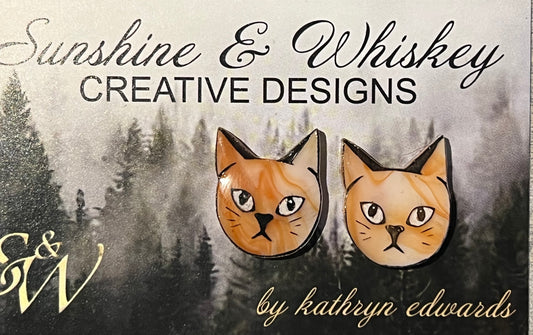 Fleur studs - ginger