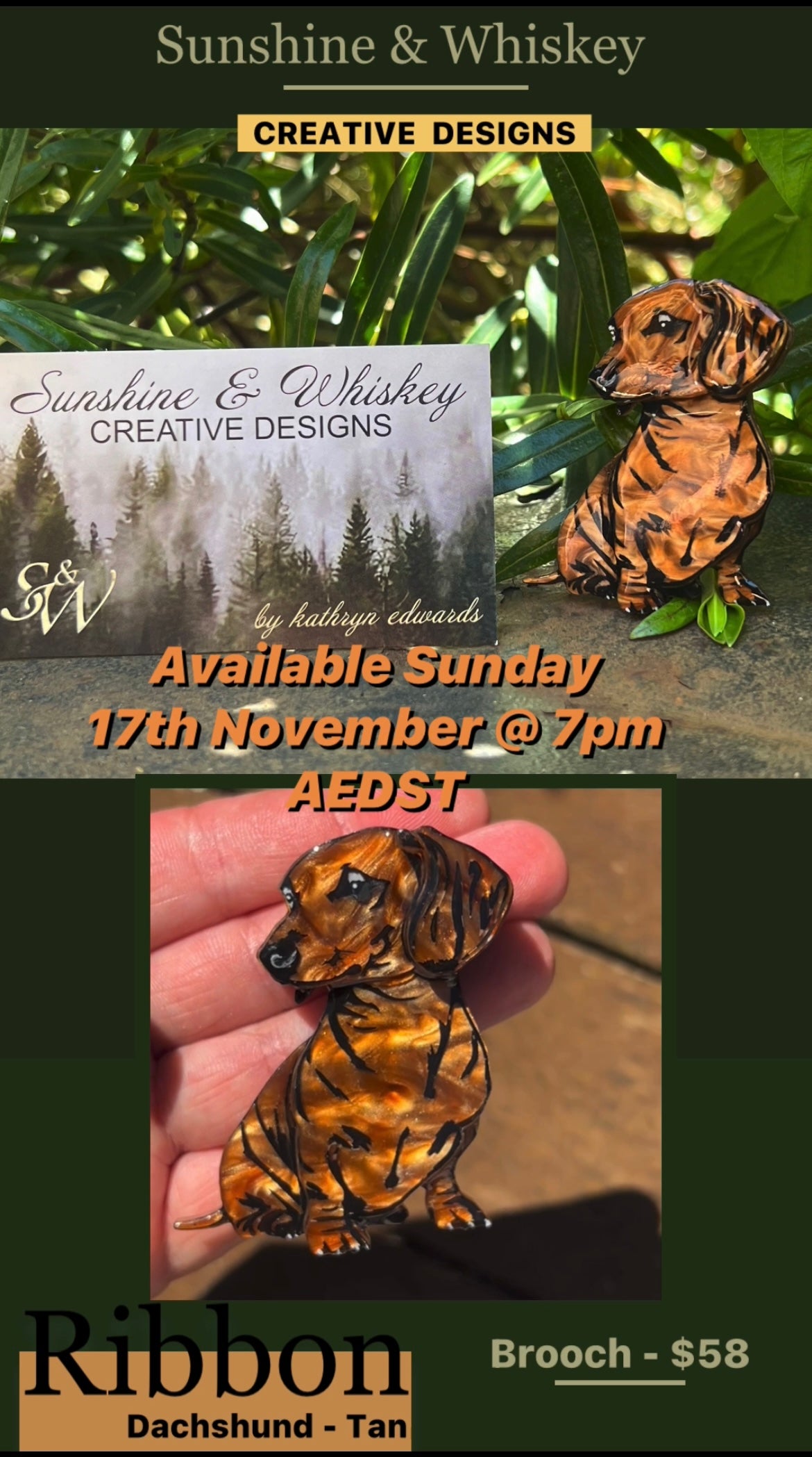 Ribbon - Dachshund Tan 24