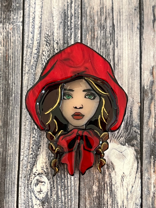 Ruby Red - brooch